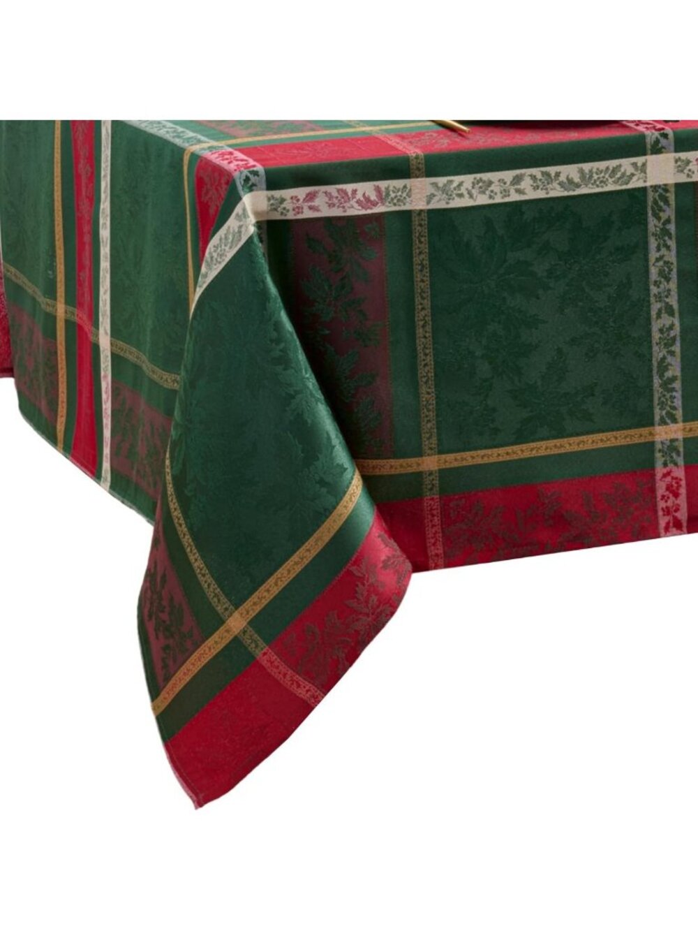 Festive Multicolor Jacquard Tablecloth - Perfect for Holiday Gatherings, 60"x102